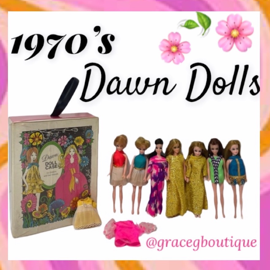 Vintage Dawn Dolls Set Doll Case 1970 Topper Corporation Rare Vintage Toys Vintage Dawn Dolls Set Doll Case 1970 Topper Corporation Rare Vintage Toys